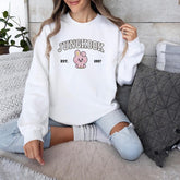 Kpop Letter Embroidered Crewneck Sweatshirt